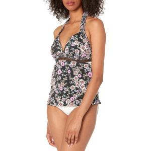 imageJessica Simpson Womens Standard Mix ampamp Match Floral Bikini Swimsuit Separates Top ampamp BottomBlack Tankini