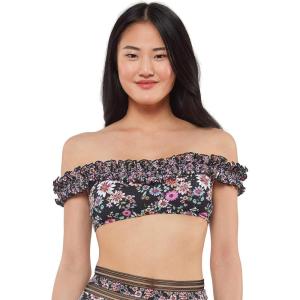 imageJessica Simpson Womens Standard Mix ampamp Match Floral Bikini Swimsuit Separates Top ampamp BottomOff the Shoulder Top