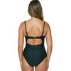 imageJessica Simpson Womens Textured Printed OnePiece SwimsuitBlack