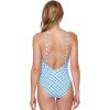 imageJessica Simpson Womens Textured Printed OnePiece SwimsuitCaspian Plaid