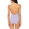 imageJessica Simpson Womens Textured Printed OnePiece SwimsuitEyeshadow Tie Waist