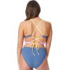 imageJessica Simpson Womens Textured Printed OnePiece SwimsuitNavySol