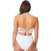 imageJessica Simpson Womens Textured Printed OnePiece SwimsuitWhite