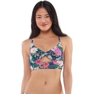 imageJessica Simpson Womens Standard Mix ampamp Match Floral Bikini Swimsuit Separates Top ampamp BottomNavy Cutout Top