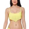 imageJessica Simpson Womens Standard Mix ampamp Match Solid Eyelet Bikini Swimsuit Separates Bottom Spritz Bandana Top S