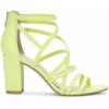 imageJessica Simpson Stassey Womens Caged Faux Leather Back Zip Dress SandalsDaquiri Green