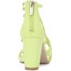 imageJessica Simpson Stassey Womens Caged Faux Leather Back Zip Dress SandalsDaquiri Green