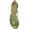 imageJessica Simpson Stassey Womens Caged Faux Leather Back Zip Dress SandalsGreen
