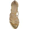 imageJessica Simpson Stassey Womens Caged Faux Leather Back Zip Dress SandalsSunset Gold