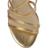 imageJessica Simpson Stassey Womens Caged Faux Leather Back Zip Dress SandalsSunset Gold