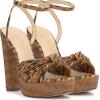 imageJessica Simpson Womens Block Heel Ankle StrapNatural Tiger Print