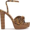 imageJessica Simpson Womens Block Heel Ankle StrapNatural Tiger Print