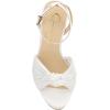imageJessica Simpson Womens Block Heel Ankle StrapWhite Mini Lizard