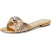 imageJessica Simpson Womens Dydra Denim SlipOn Slide SandalsSilver Combo