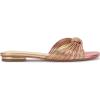 imageJessica Simpson Womens Dydra Denim SlipOn Slide SandalsSoft PinkGold Ombre Metallic