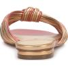 imageJessica Simpson Womens Dydra Denim SlipOn Slide SandalsSoft PinkGold Ombre Metallic