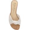 imageJessica Simpson Womens Dydra Denim SlipOn Slide SandalsWhite