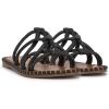 imageJessica Simpson Womens Embellished Faux Leather Slide SandalsBlack