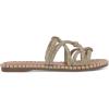 imageJessica Simpson Womens Embellished Faux Leather Slide SandalsChampagne