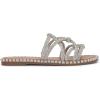 imageJessica Simpson Womens Embellished Faux Leather Slide SandalsSilver Shimmer