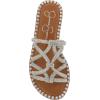 imageJessica Simpson Womens Embellished Faux Leather Slide SandalsSilver Shimmer
