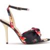imageJessica Simpson Womens Neveny Heeled SandalBlack Combo Blossom Burst Print