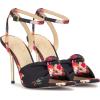 imageJessica Simpson Womens Neveny Heeled SandalBlack Combo Blossom Burst Print