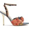 imageJessica Simpson Womens Neveny Heeled SandalMultiNatural Mosaic Patchwork
