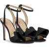 imageJessica Simpson Womens Olivine Bow Satin Ankle StrapBlack