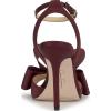 imageJessica Simpson Womens Olivine Bow Satin Ankle StrapDark Cherry Matte Satin