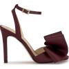 imageJessica Simpson Womens Olivine Bow Satin Ankle StrapDark Cherry Matte Satin