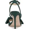 imageJessica Simpson Womens Olivine Bow Satin Ankle StrapDark Pine Matte Satin