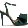 imageJessica Simpson Womens Olivine Bow Satin Ankle StrapDark Pine Matte Satin