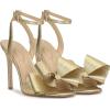 imageJessica Simpson Womens Olivine Bow Satin Ankle StrapGold