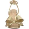 imageJessica Simpson Womens Olivine Bow Satin Ankle StrapGold