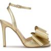 imageJessica Simpson Womens Olivine Bow Satin Ankle StrapGold