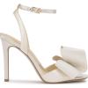 imageJessica Simpson Womens Olivine Bow Satin Ankle StrapOffwhite
