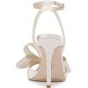 imageJessica Simpson Womens Olivine Bow Satin Ankle StrapOffwhite