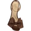 imageJessica Simpson Womens Olivine Bow Satin Ankle StrapToasted Pecan Matte Satin