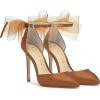 imageJessica Simpson Womens Phindies Satin Bow PumpsGolden Copper Satin