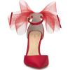 imageJessica Simpson Womens Phindies Satin Bow PumpsRed Muse