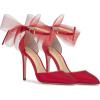 imageJessica Simpson Womens Phindies Satin Bow PumpsRed Muse