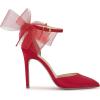 imageJessica Simpson Womens Phindies Satin Bow PumpsRed Muse