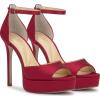 imageJessica Simpson Womens Sohilea PumpChili Pepper Satin