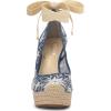 imageJessica Simpson Womens Zexie Espadrille Wedge SandalMedium Blue Denim