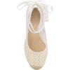 imageJessica Simpson Womens Zexie Espadrille Wedge SandalWhite Floral Mesh