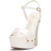 imageJessica Simpson Womens Calenta SandalPlatformBright White Patent