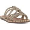 imageJessica Simpson Womens Embellished Faux Leather Slide SandalsChampagne