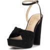 imageJessica Simpson Womens Immie Platform SandalBlack Supreme Microsuede