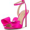 imageJessica Simpson Womens Olivine Bow Satin Ankle StrapValley Pink